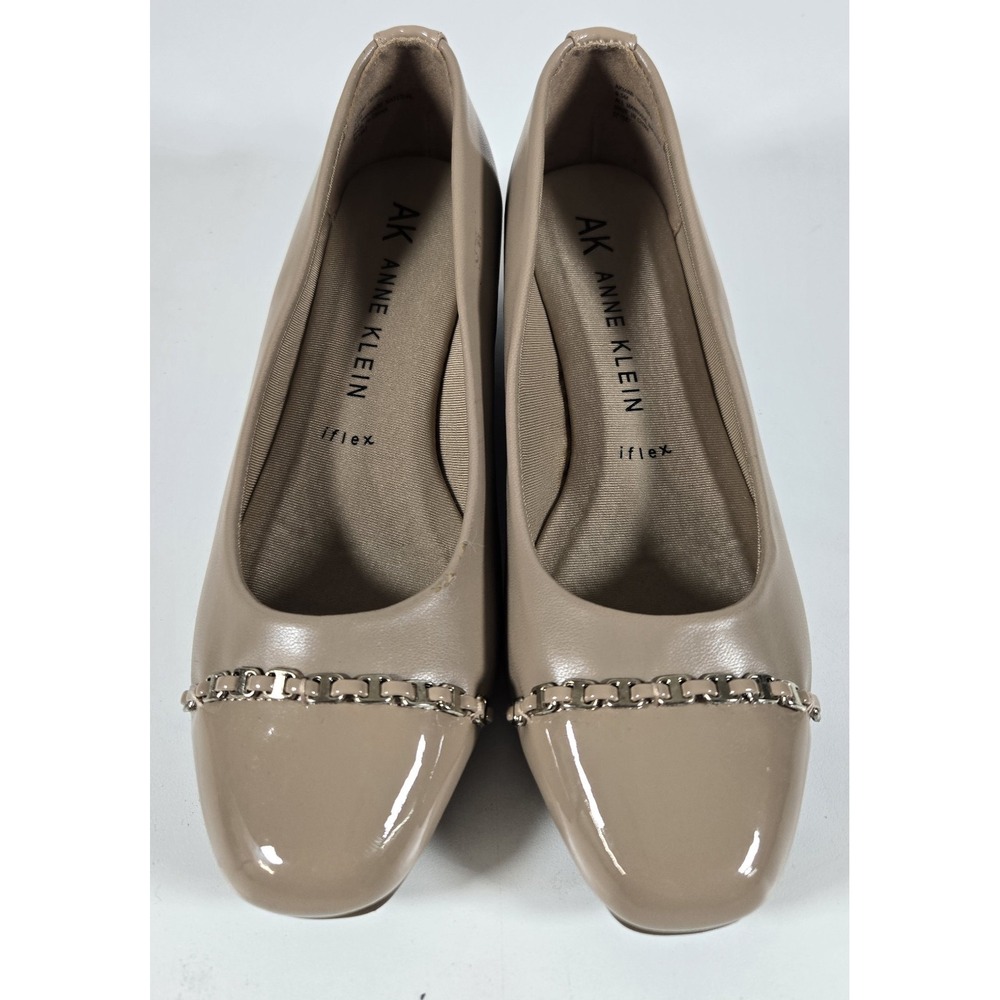 Women's Anne Klein Maysel Wedge Flats Nude Size 6.5M FITS LIKE SIZE 6